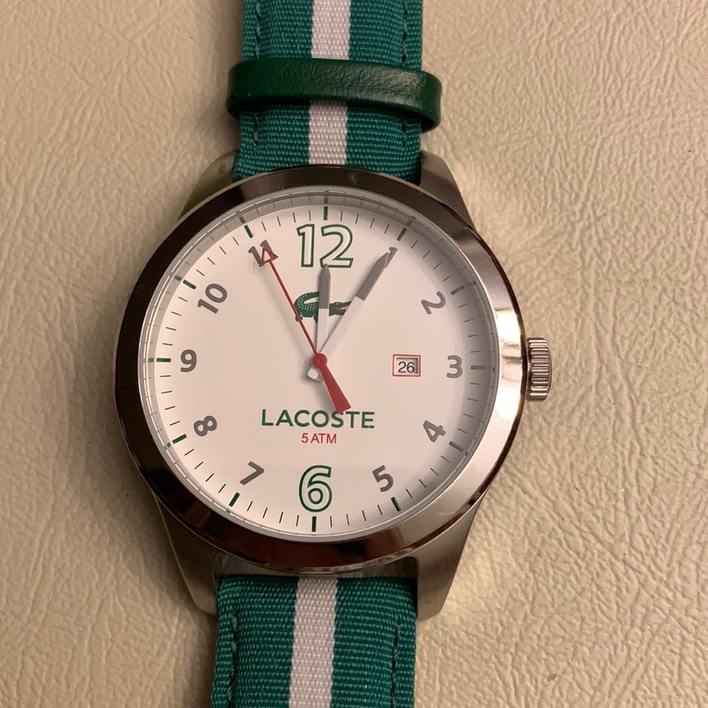 Lacoste date analog watch - very gently used